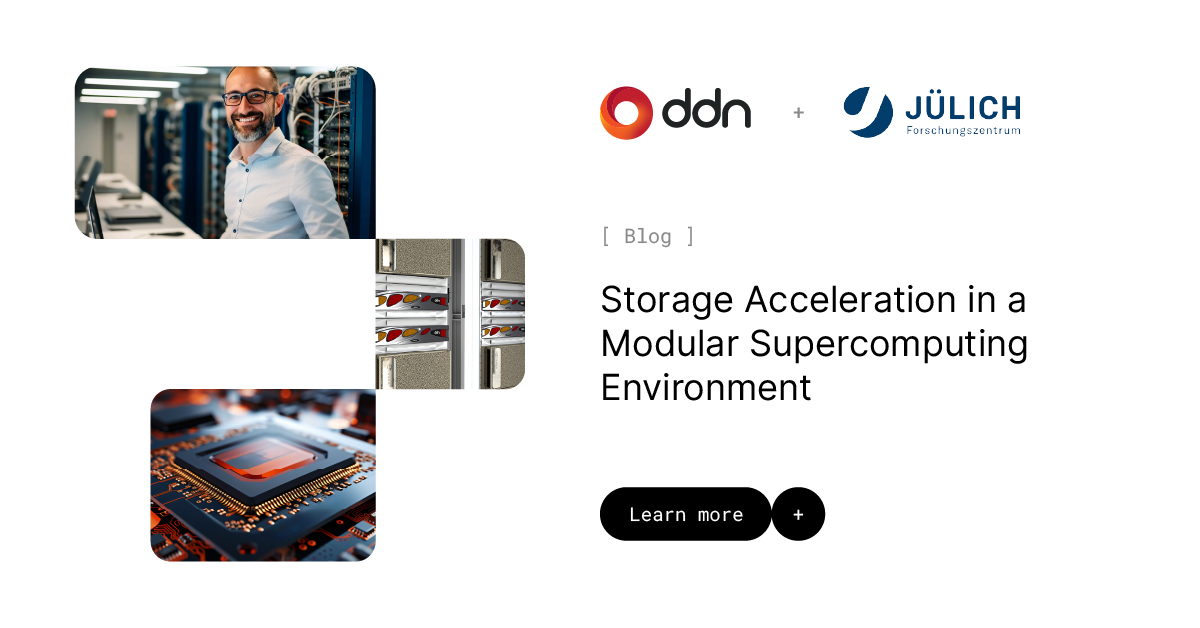 Storage Acceleration in a Modular Supercomputing Environment